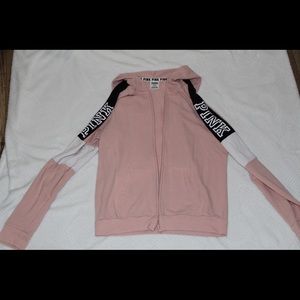 PINK full zip hoodie